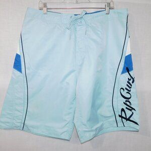 Rip Curl Mens 36 Light Blue Unlined Board Shorts Swim